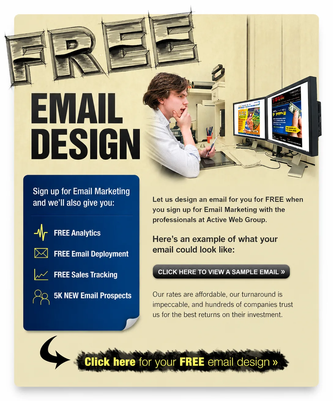 Free email design · AWG email design