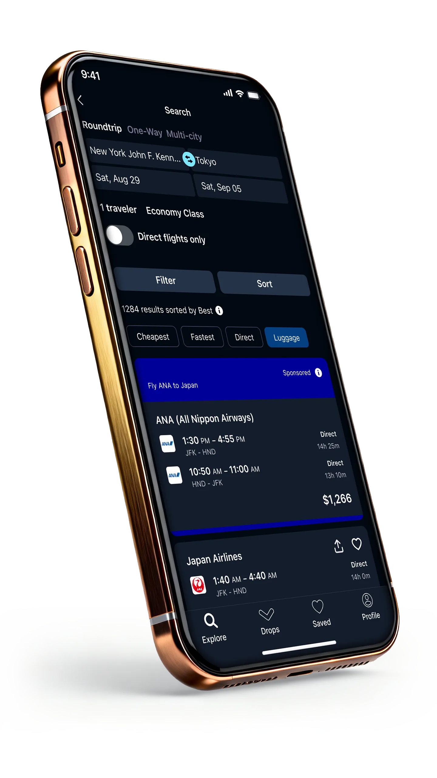 Skyscanner UX research prototype