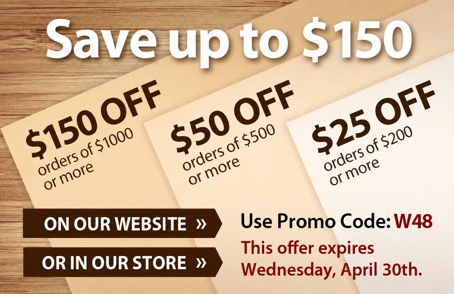 Weisman discounts · AWG email design